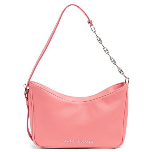 MARC JACOBS Handbag Tempo Baguette Shoulder Bag Pink Lemonade Silver Hardware - Picture 11 of 11